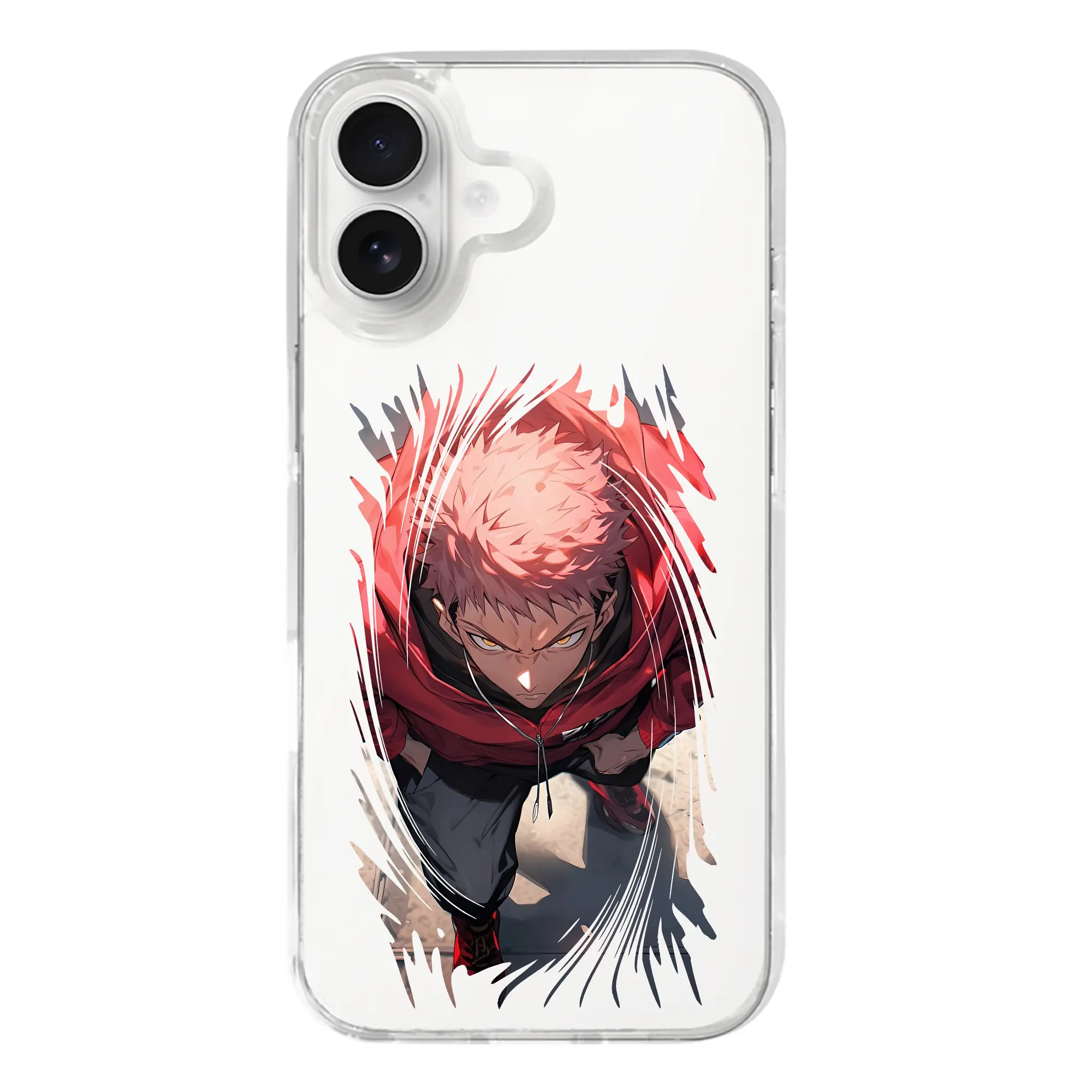 呪術廻戦 グッズ,虎杖 悠仁 - iPhone 17シリーズ 透明スマホケース – 薄型・耐衝撃・精密フィット保護カバー